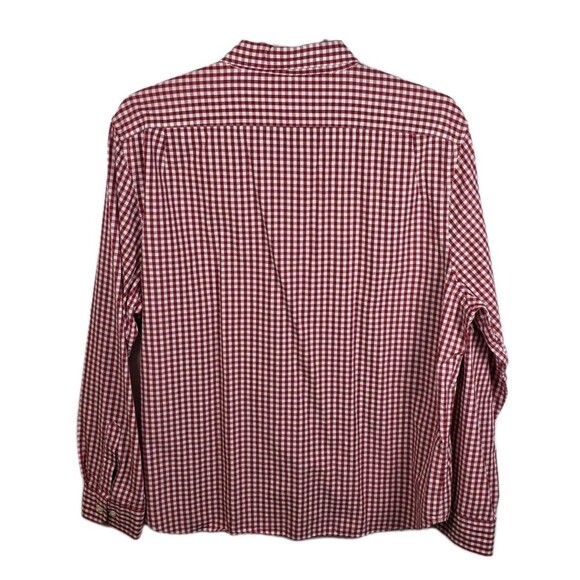 Nautica Men's XXL Red / White Plaid Long Sleeve Shirt - Picture 5 of 6